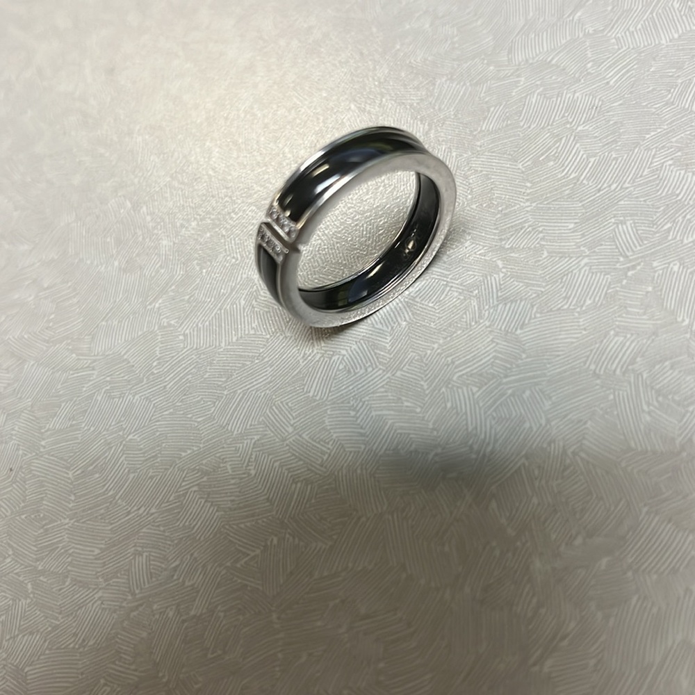 Italian ceramics 925 Silver ring - Picture 1 of 4